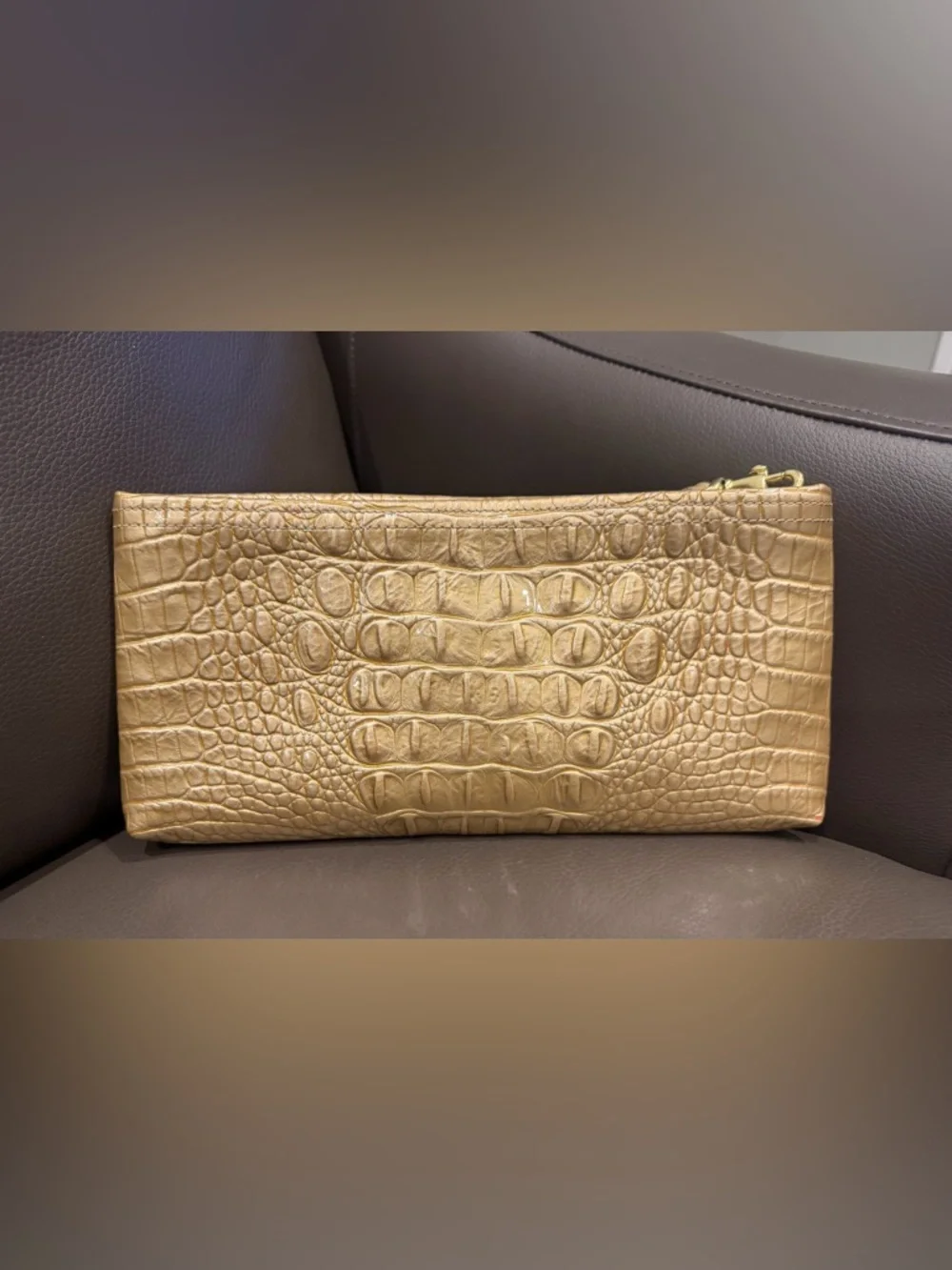 Brahmin Melbourne‎ Croc-Embossed Large Wristlet Clutch